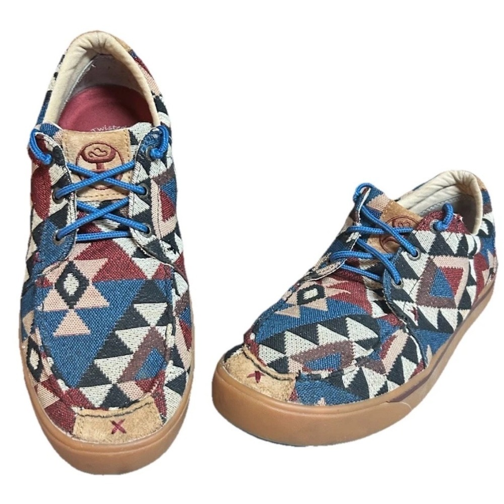 Twisted X Men’s Sneakers size 10 Canvas MHYC006 Hooey Lopers Aztec Lace up